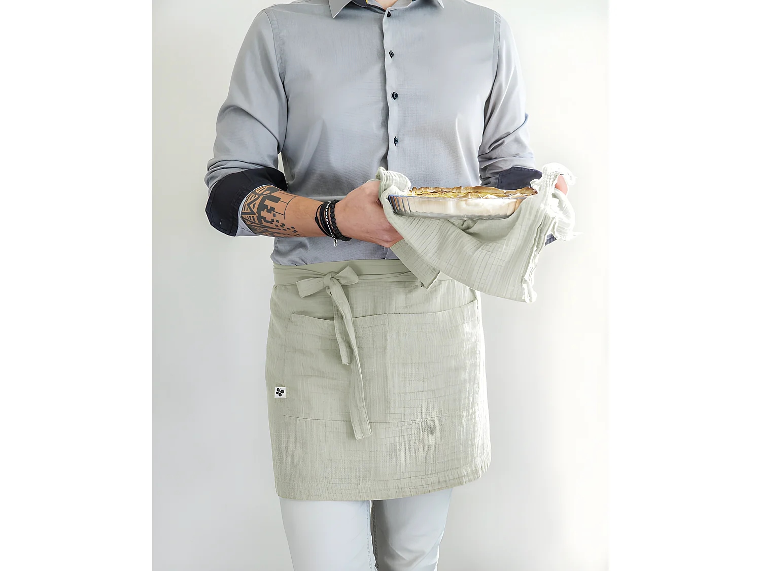 Tablier de Chef "Gaïa" 45 x 80 cm "Gaze de Coton"