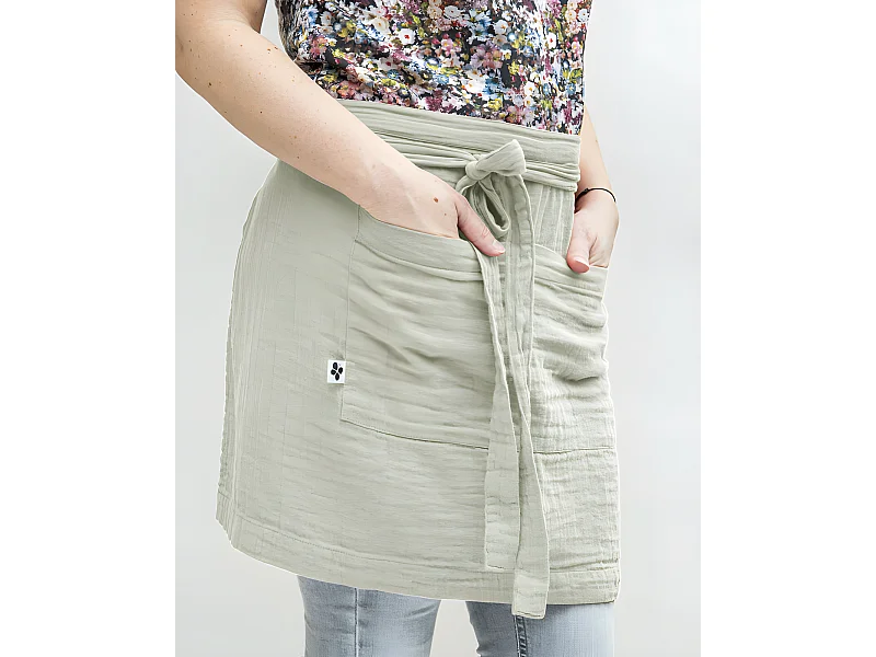 Tablier de Chef "Gaïa" 45 x 80 cm "Gaze de Coton"