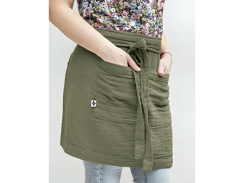 Tablier de Chef "Gaïa" 45 x 80 cm "Gaze de Coton"