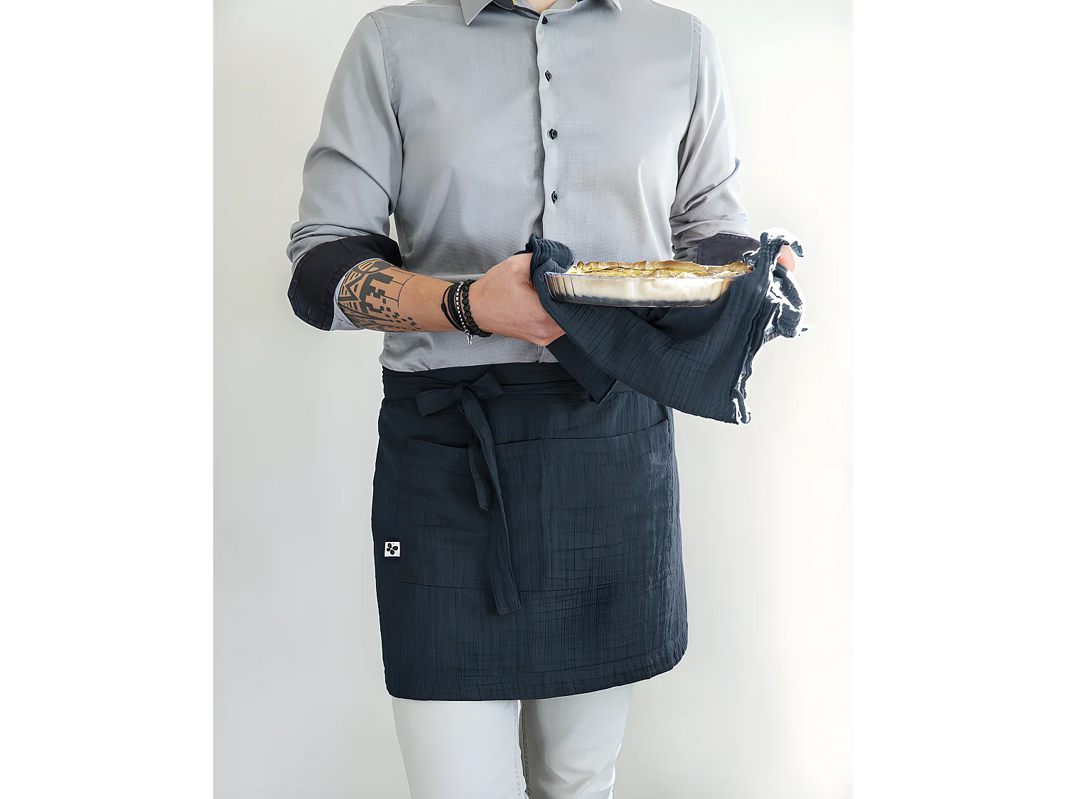 Tablier de Chef "Gaïa" 45 x 80 cm "Gaze de Coton"