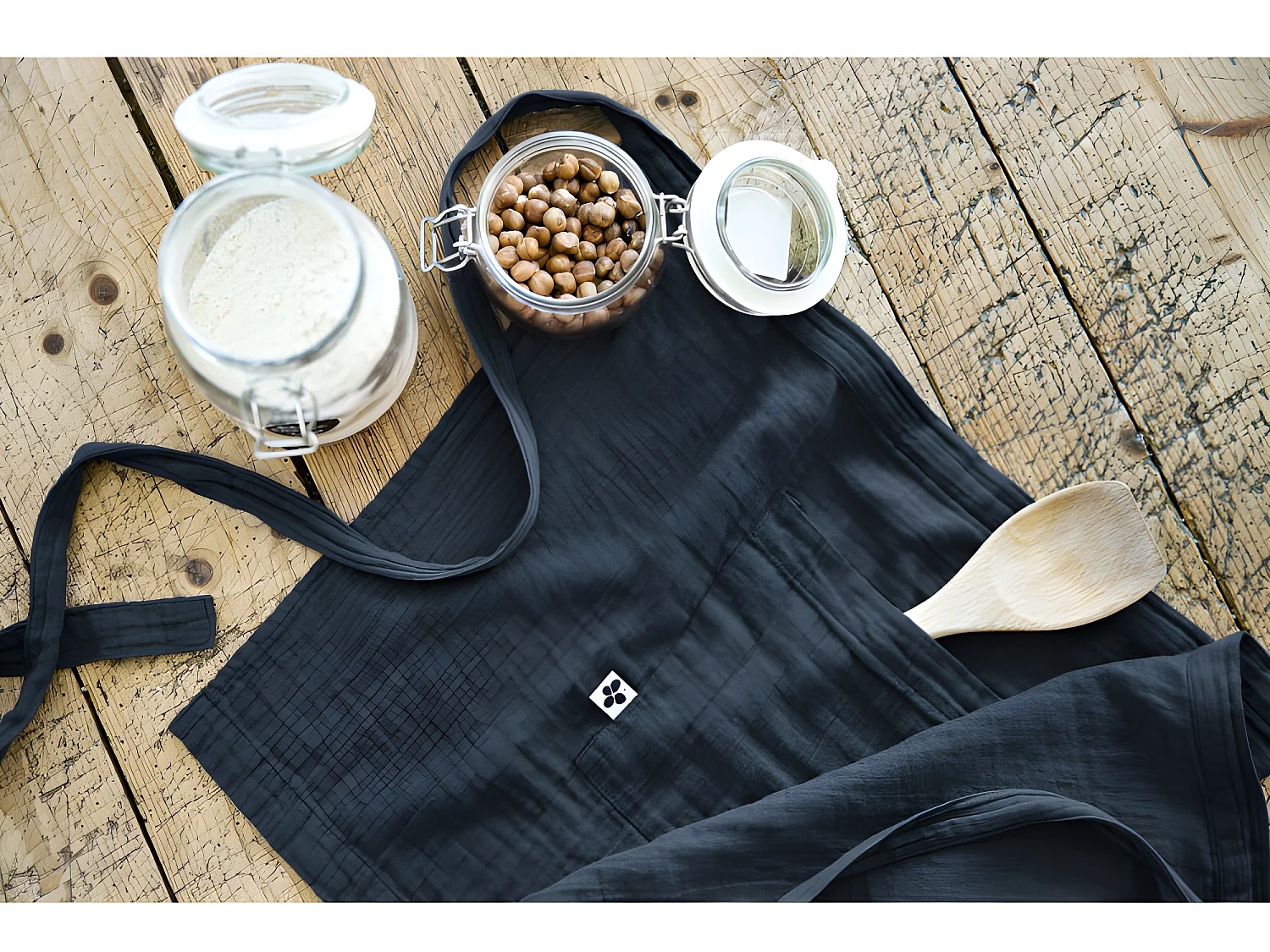 Tablier de Chef "Gaïa" 45 x 80 cm "Gaze de Coton"