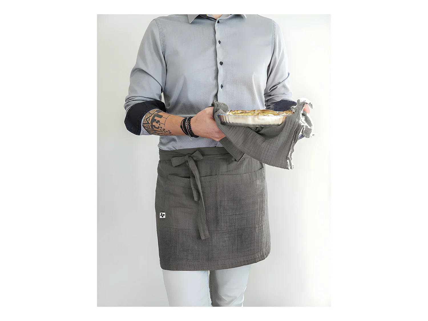 Tablier de Chef "Gaïa" 45 x 80 cm "Gaze de Coton"