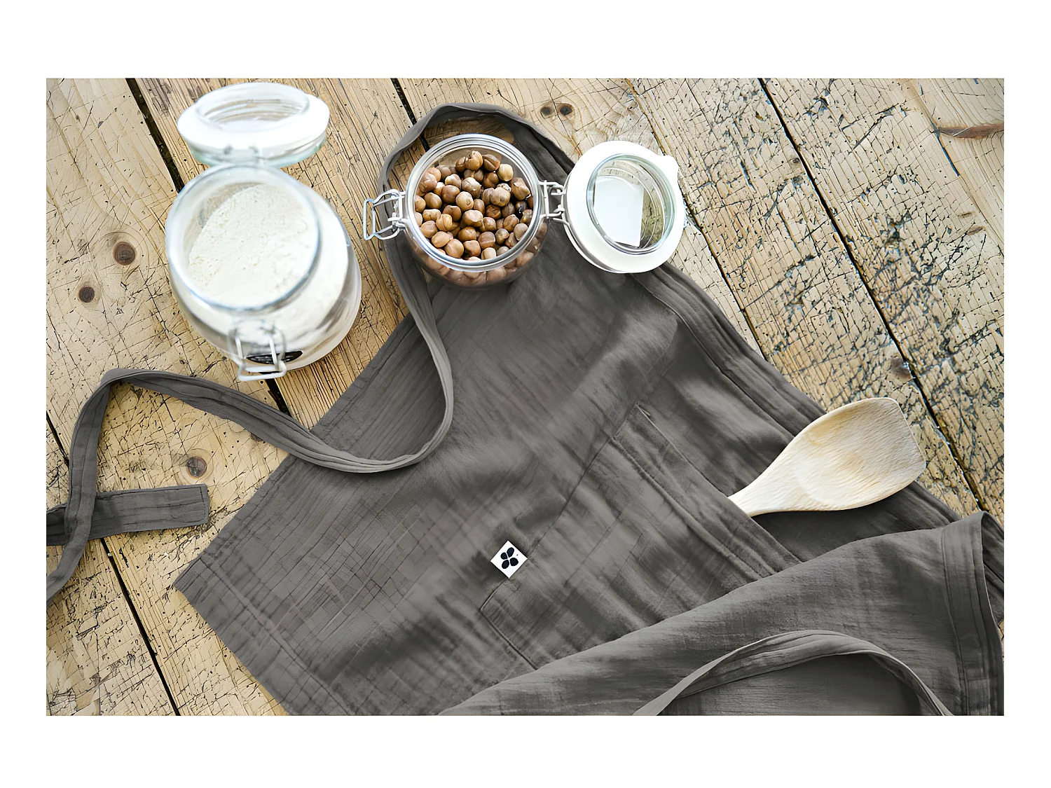 Tablier de Chef "Gaïa" 45 x 80 cm "Gaze de Coton"