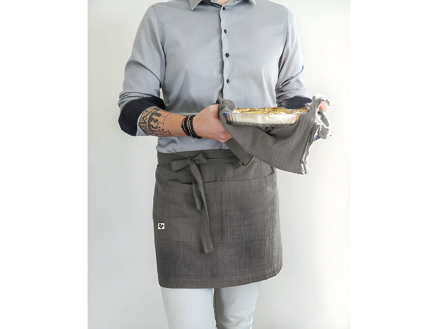 Tablier de Chef "Gaïa" 45 x 80 cm "Gaze de Coton"