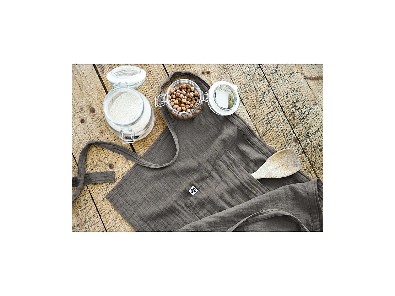 Tablier de Chef "Gaïa" 45 x 80 cm "Gaze de Coton" l'Effet Papillon