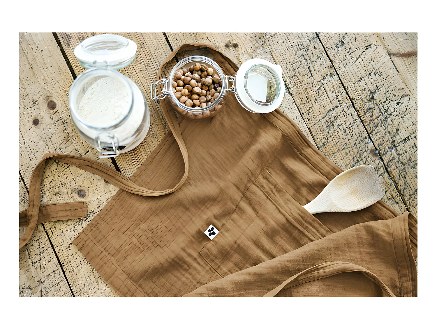 Tablier de Chef "Gaïa" 45 x 80 cm "Gaze de Coton"