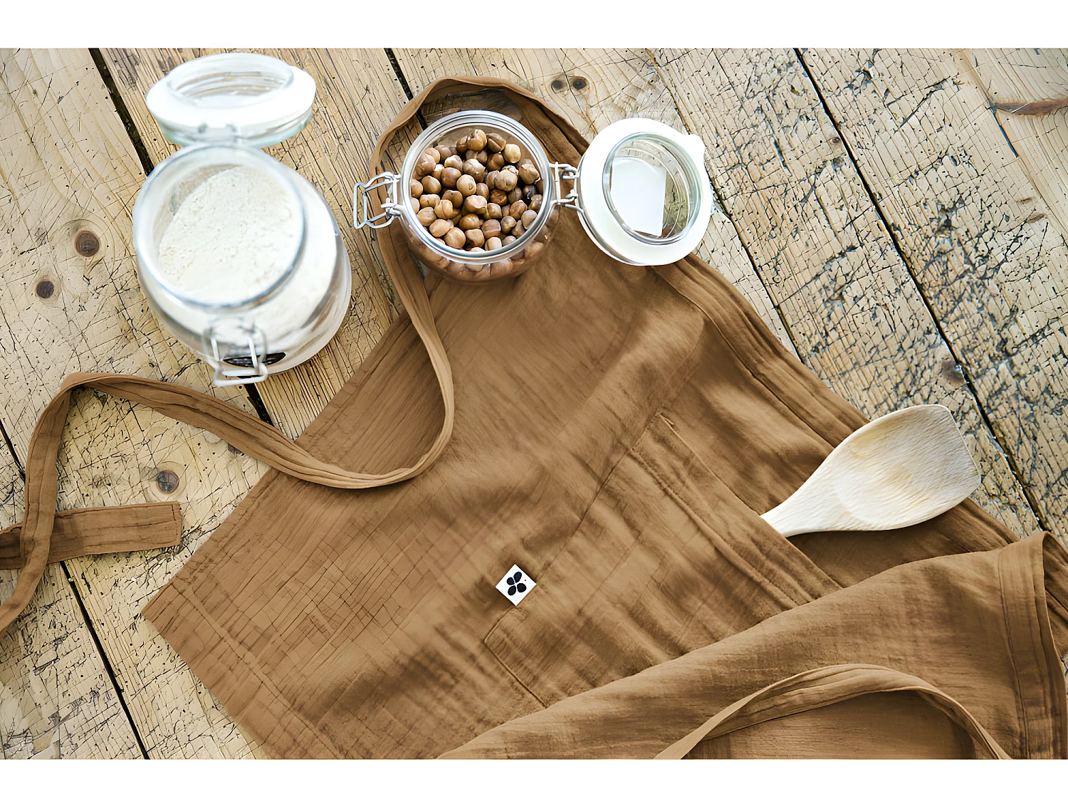 Tablier de Chef "Gaïa" 45 x 80 cm "Gaze de Coton"