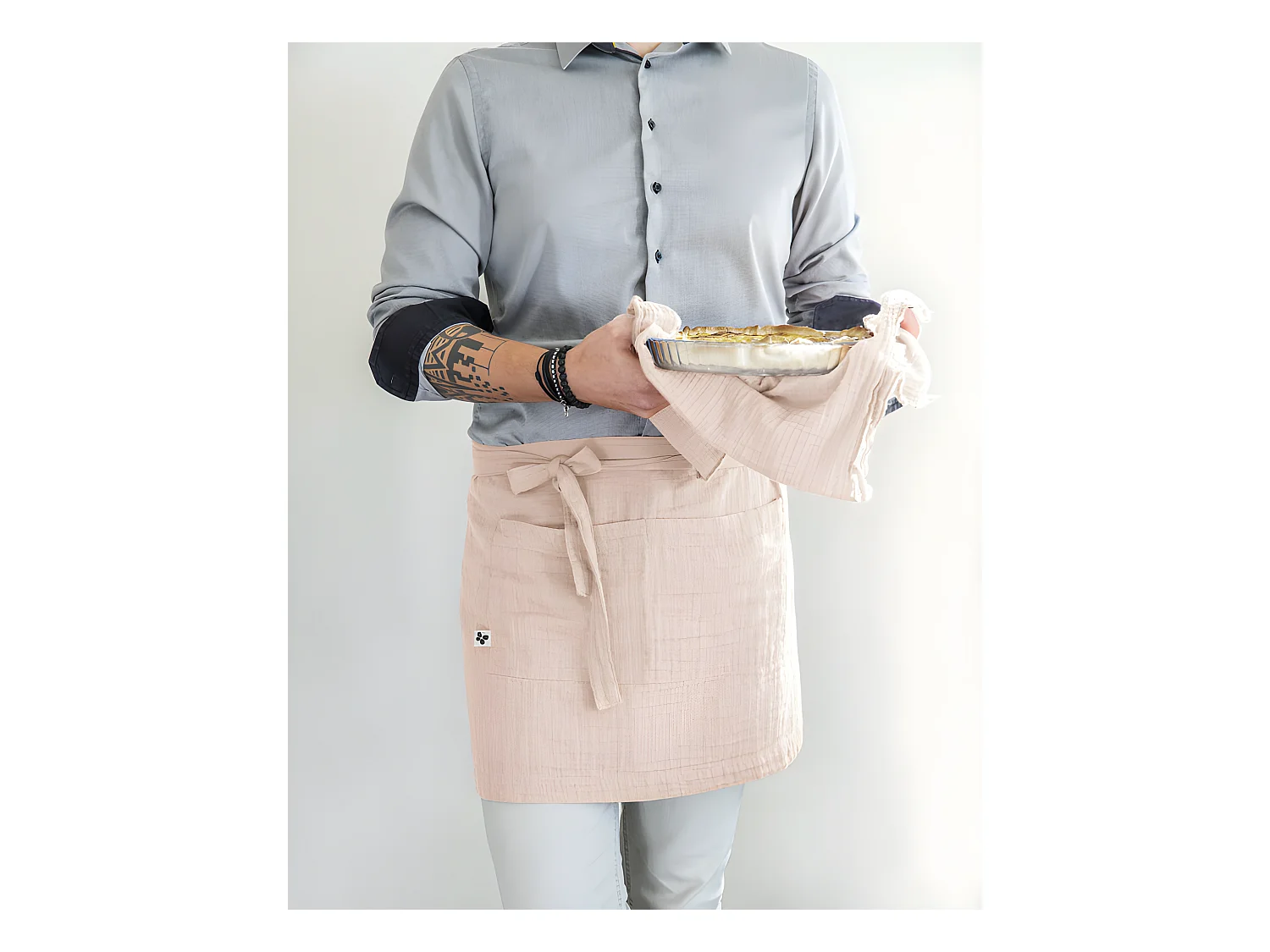 Tablier de Chef "Gaïa" 45 x 80 cm "Gaze de Coton"