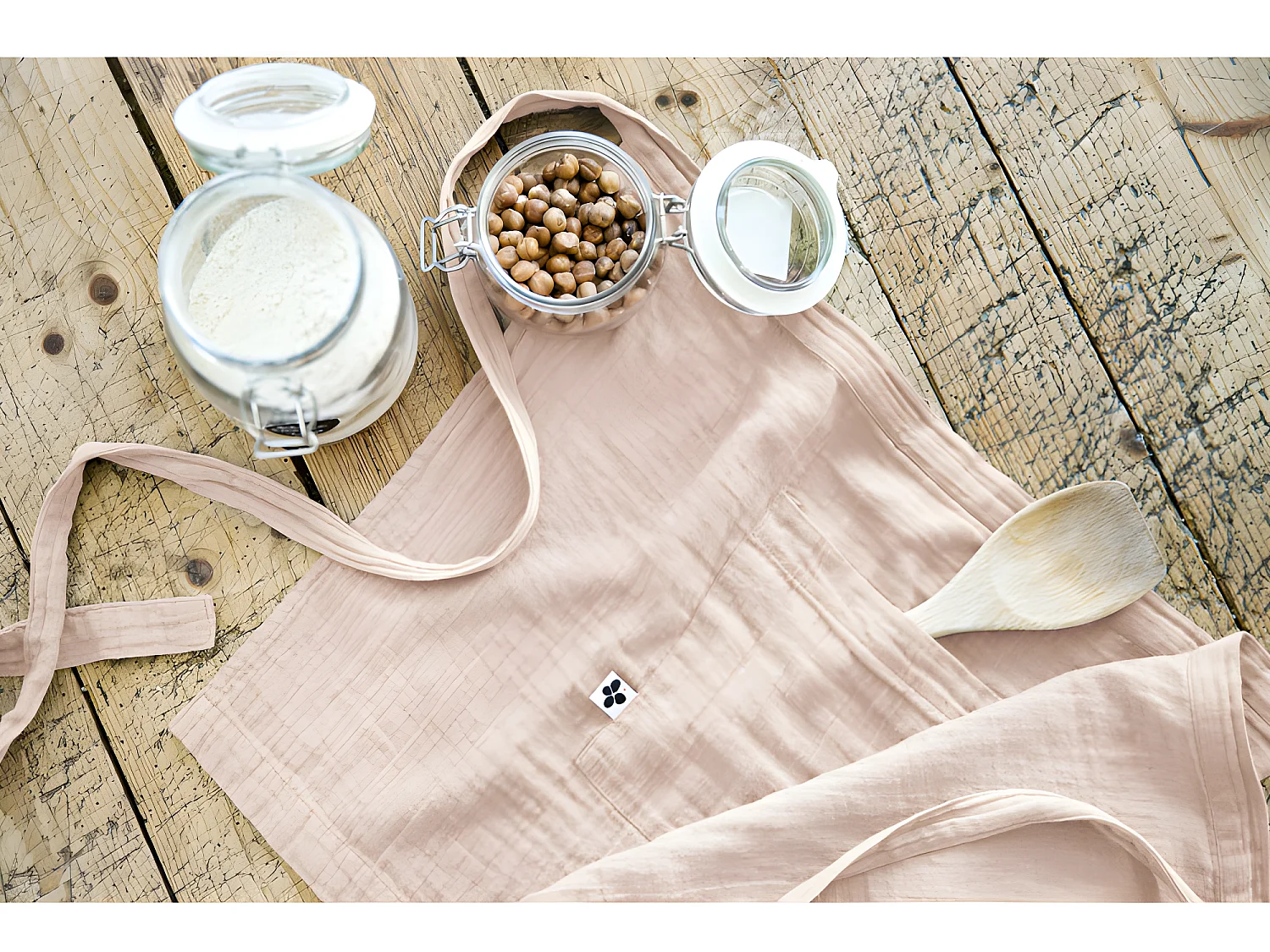 Tablier de Chef "Gaïa" 45 x 80 cm "Gaze de Coton"