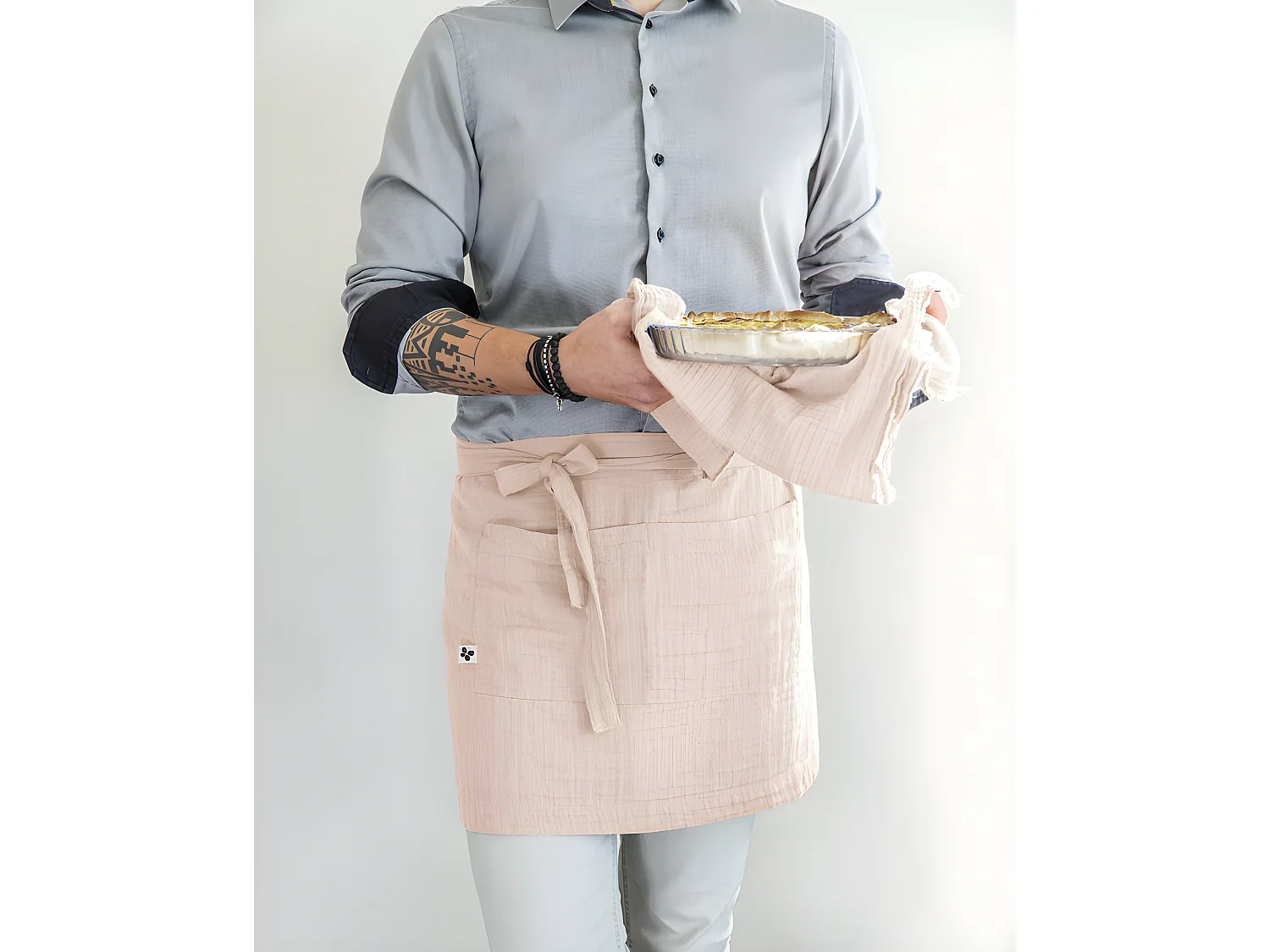 Tablier de Chef "Gaïa" 45 x 80 cm "Gaze de Coton"