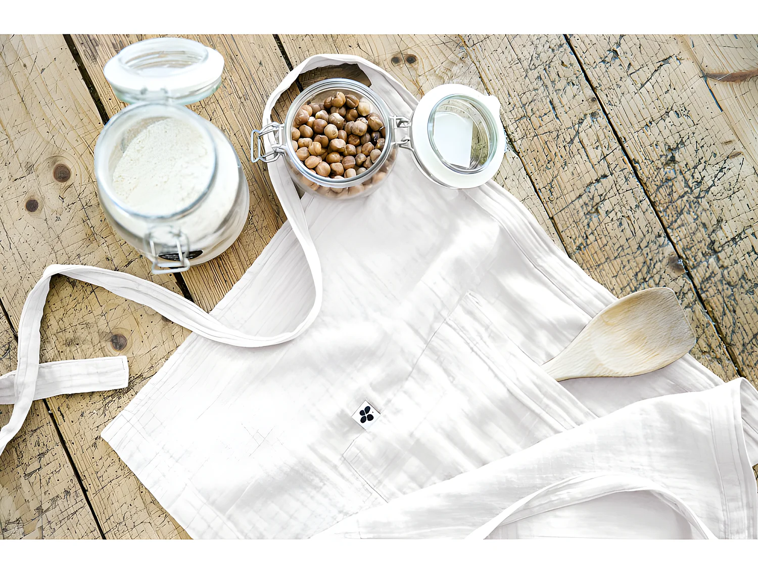 Tablier de Chef "Gaïa" 45 x 80 cm "Gaze de Coton"