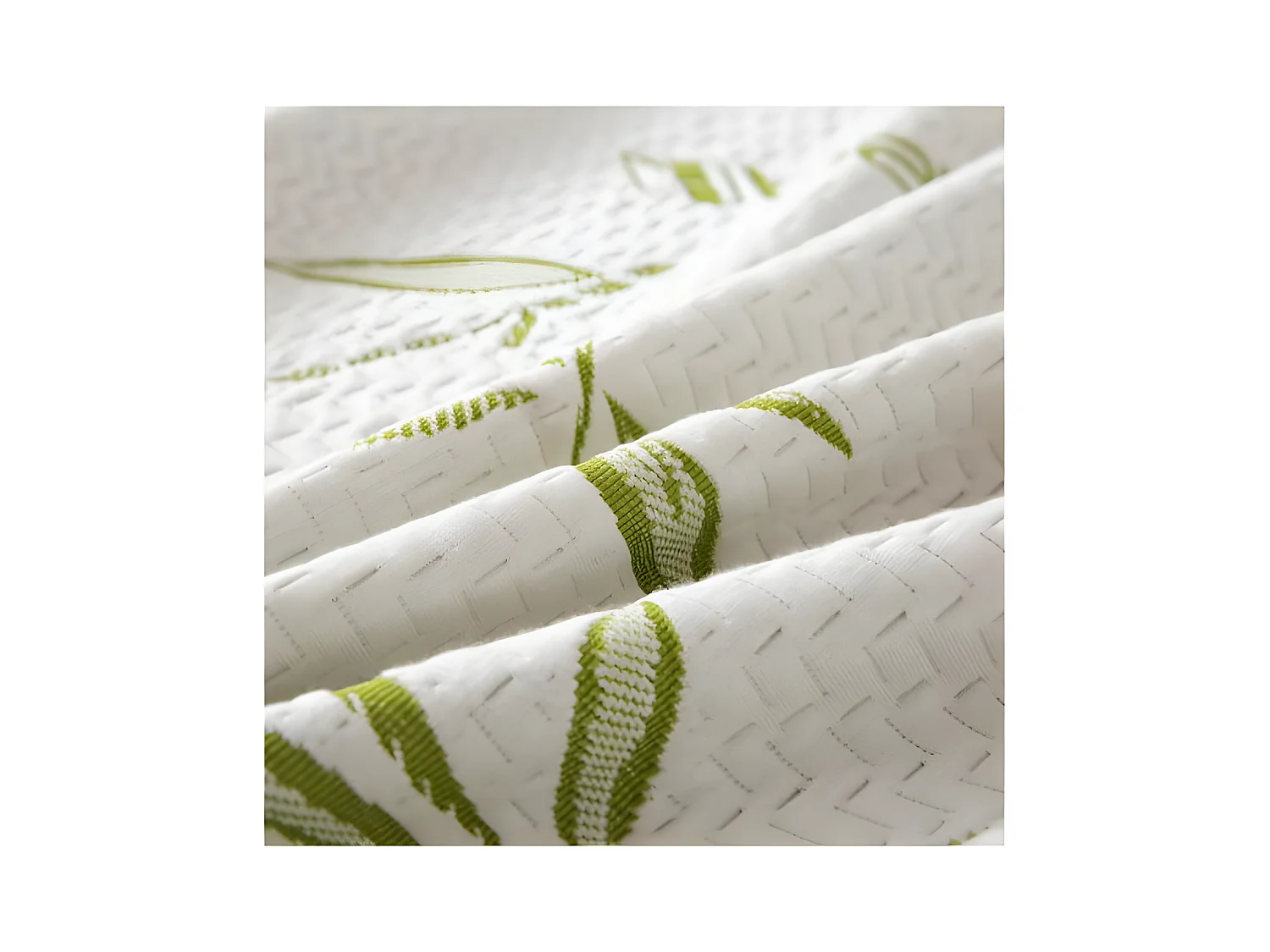 Protège matelas "Bambou" imperméable 80 x 200 cm bonnet 35 cm pour lits jumeaux