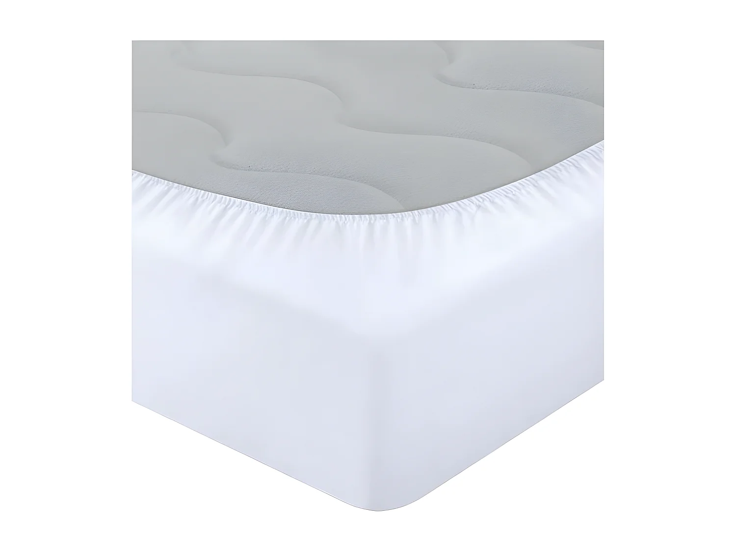 Protège matelas "Bambou" imperméable 80 x 200 cm bonnet 35 cm pour lits jumeaux