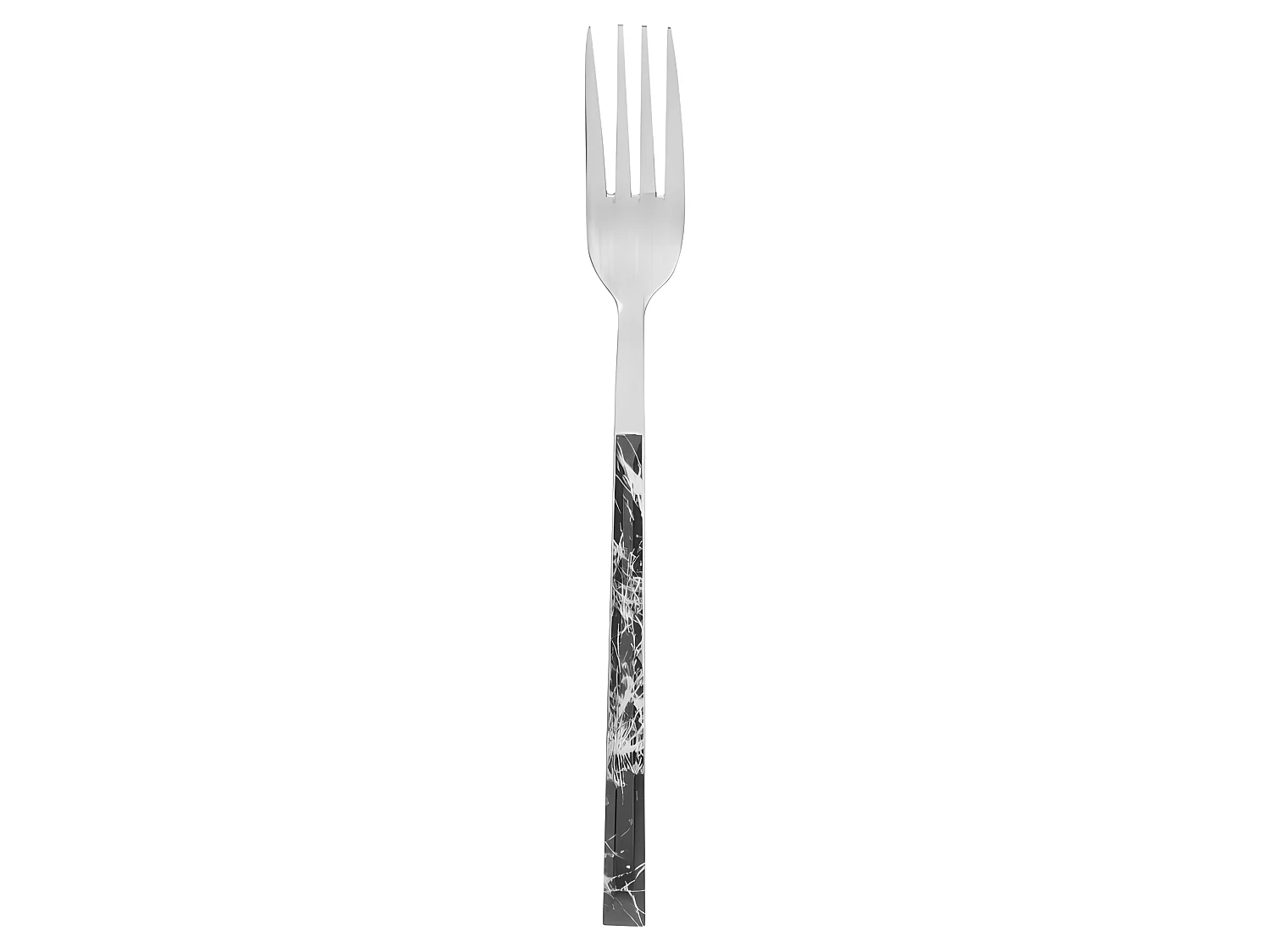 Ménagère 24 pièces "Marbré" Secret de gourmet - Couleur: Noir