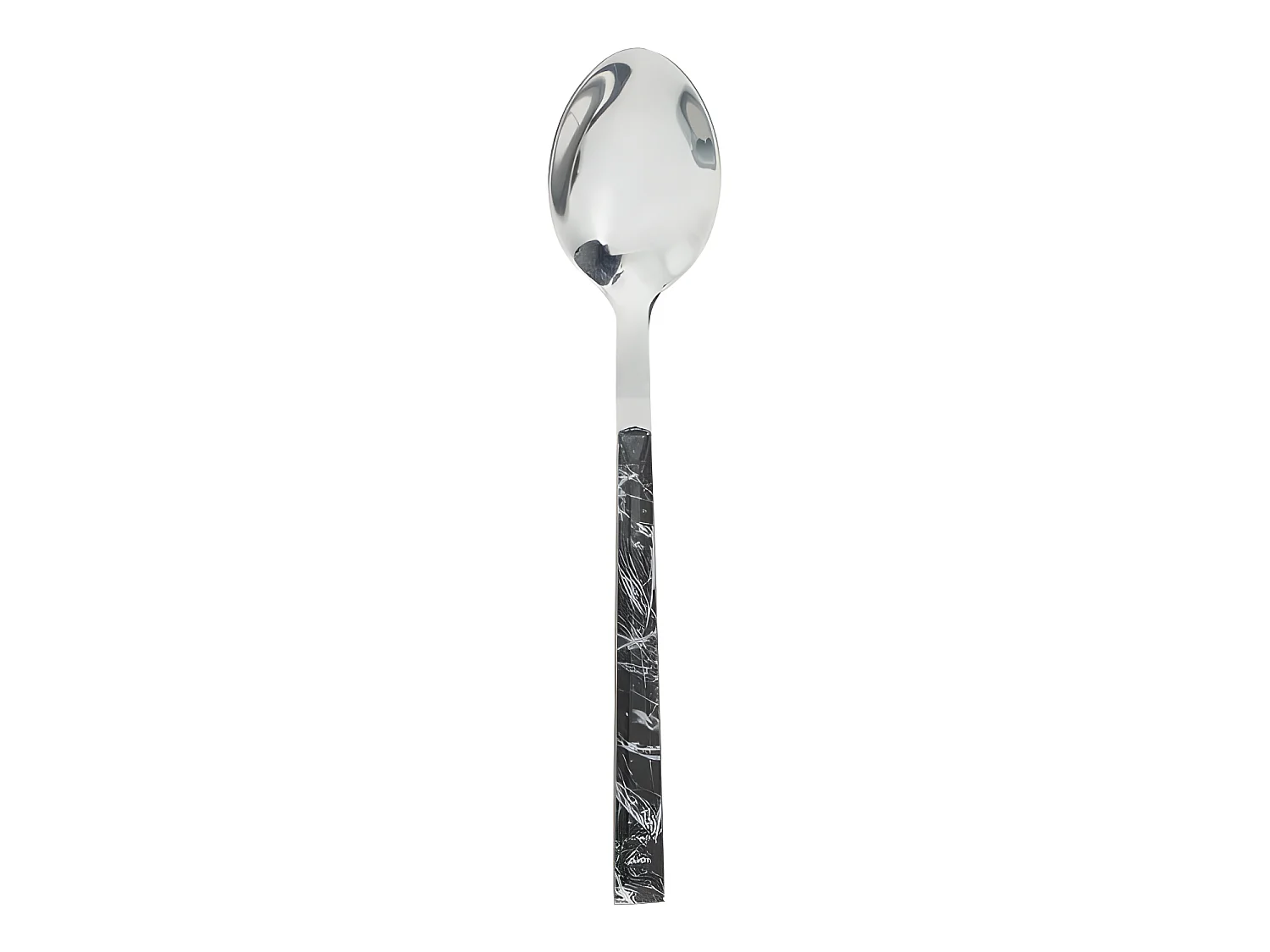 Ménagère 24 pièces "Marbré" Secret de gourmet - Couleur: Noir