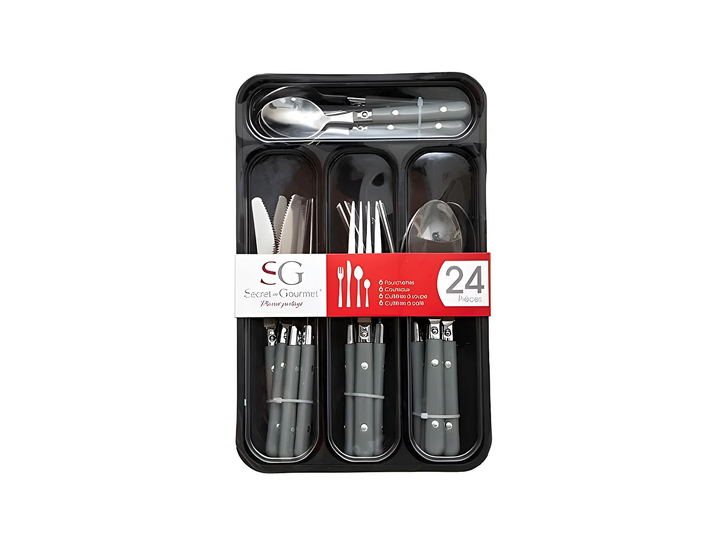 Ménagère 24 pièces "bistrot" Secret de gourmet