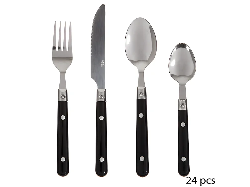 Ménagère 24 pièces "Jasmin" Secret de gourmet