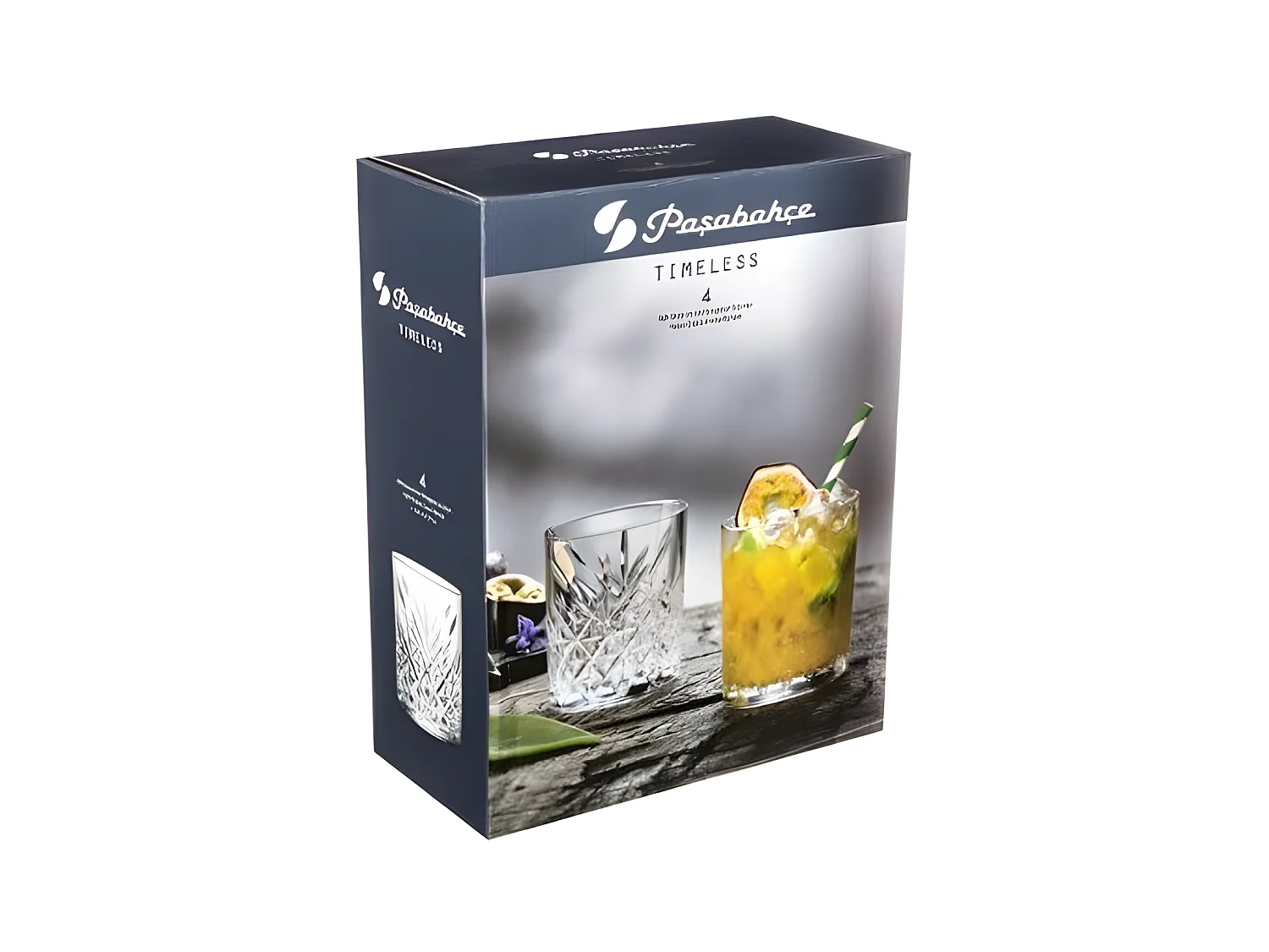 Lot de 4 Verres Whisky "Timeless" 34cl Transparent