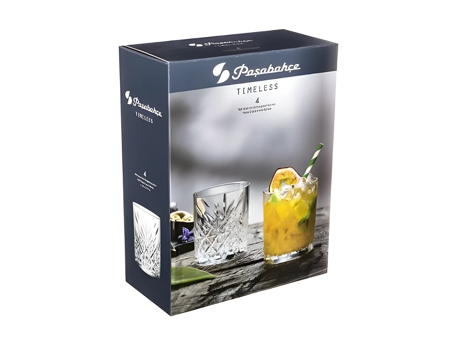 Lot de 4 Verres Whisky "Timeless" 34cl Transparent