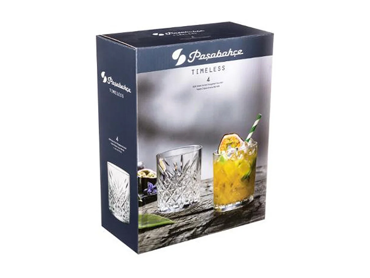 Lot de 4 Verres Whisky "Timeless" 34cl Transparent