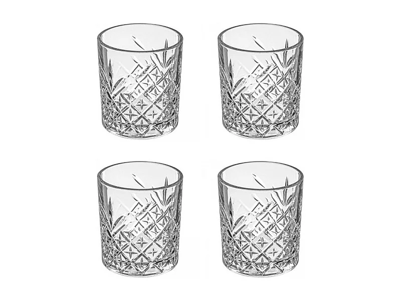 Lot de 4 Verres Whisky "Timeless" 34cl Transparent