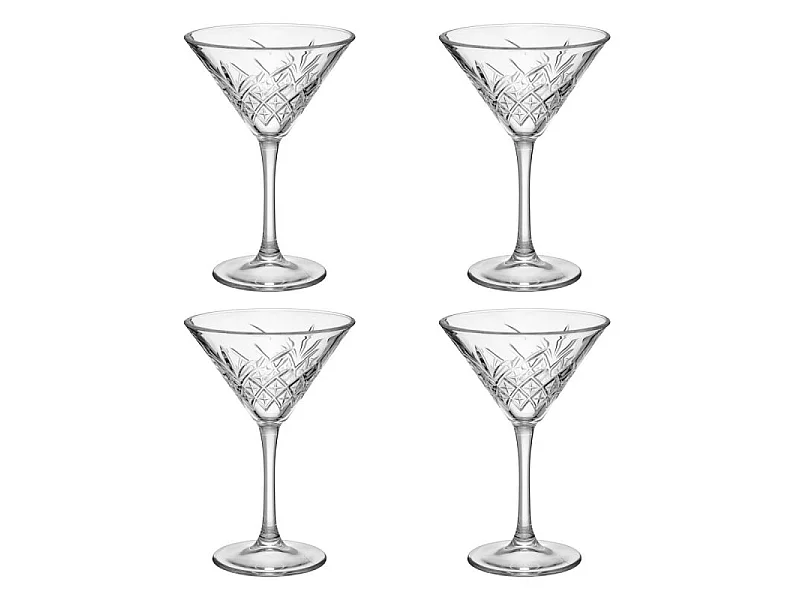 Lot de 4 Verres à Martini "Timeless" 23cl Transparent