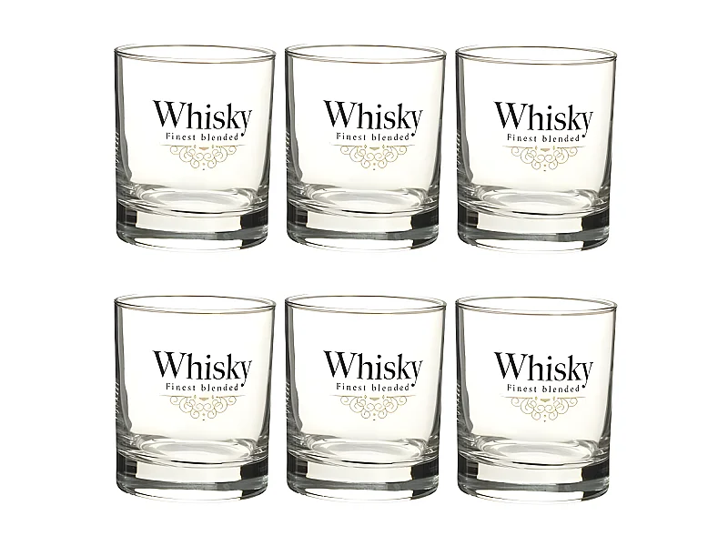 Lot de 6 Verres à Whisky "Blend" 30cl Transparent
