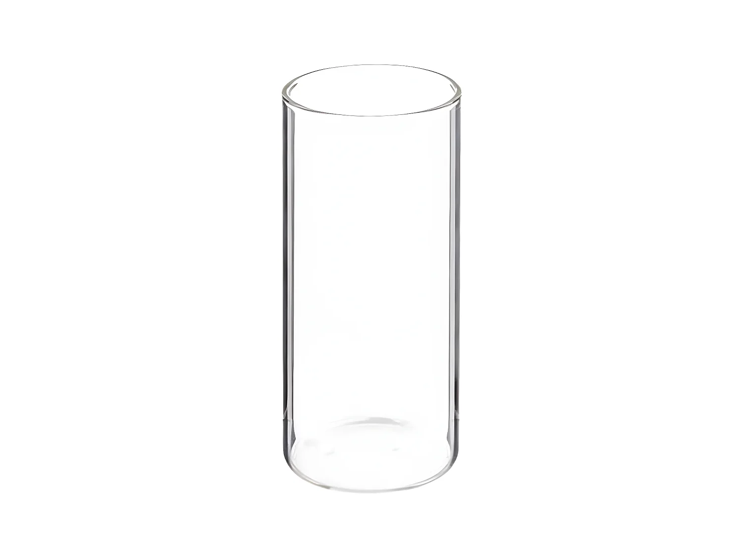 Chope & Paille en Verre "Palm" 40cl Transparent