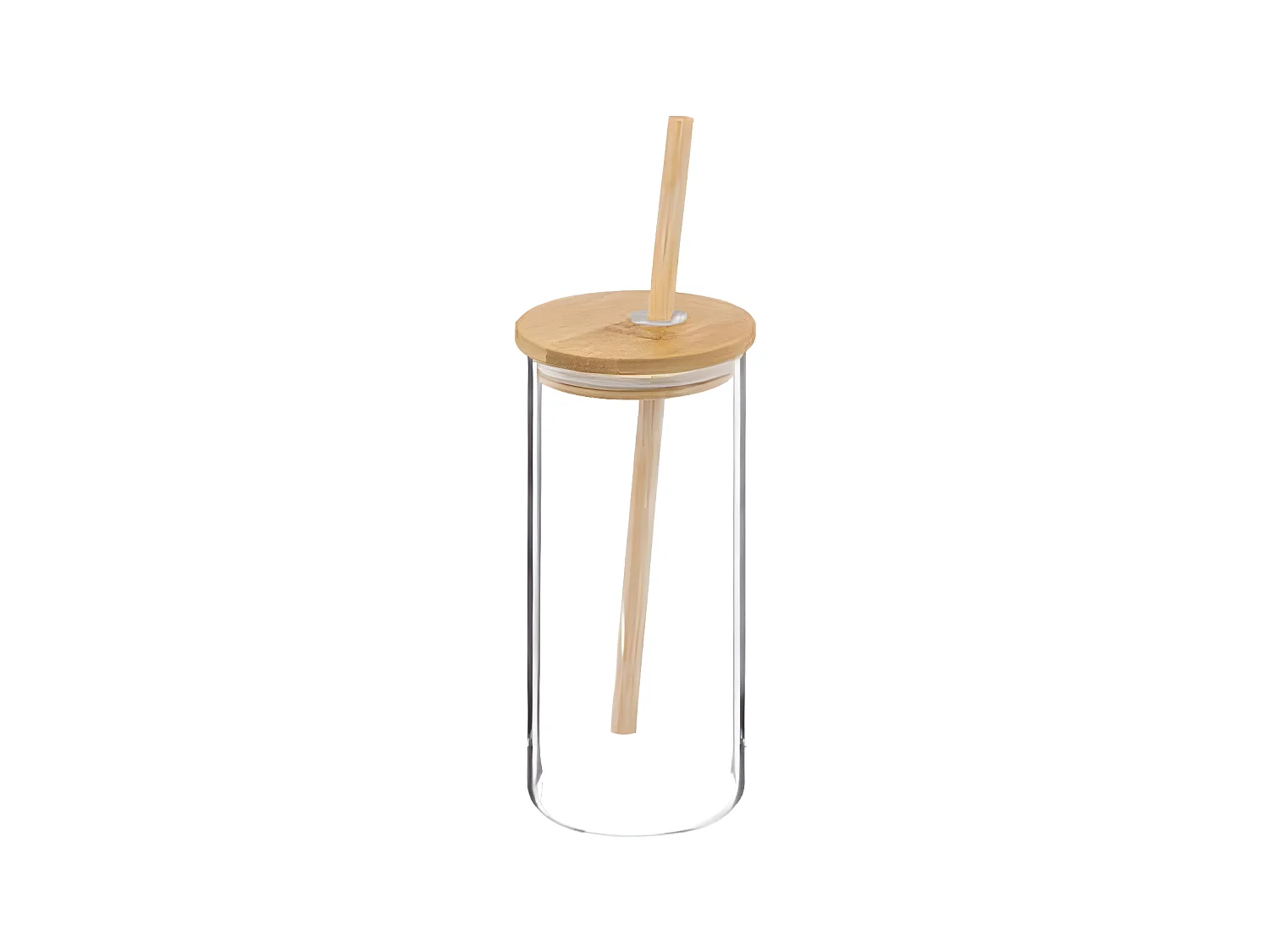 Chope & Paille en Verre "Palm" 40cl Transparent