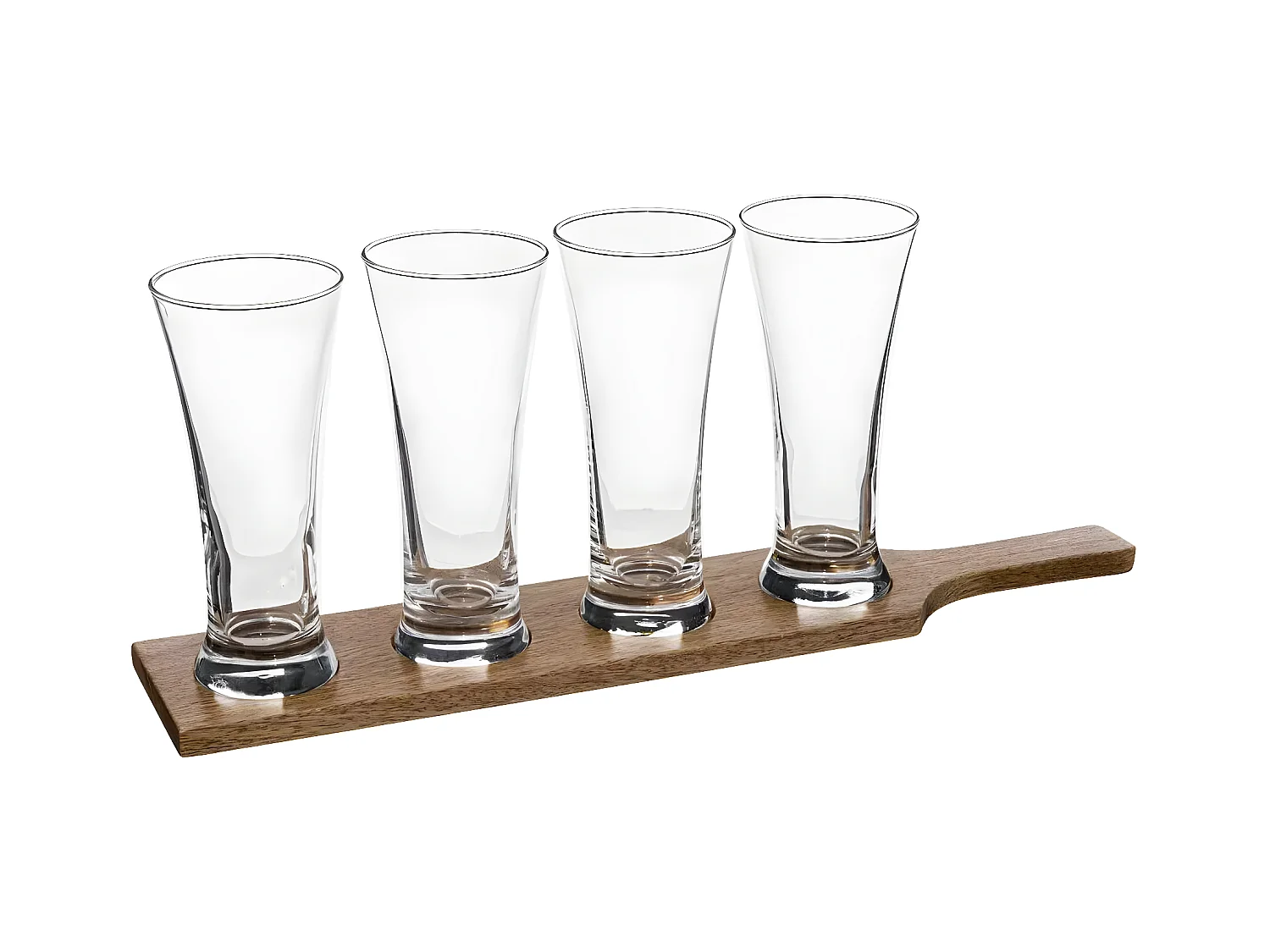 Lot de 4 Verres à Bière & Rack "Victor" 27cl Transparent