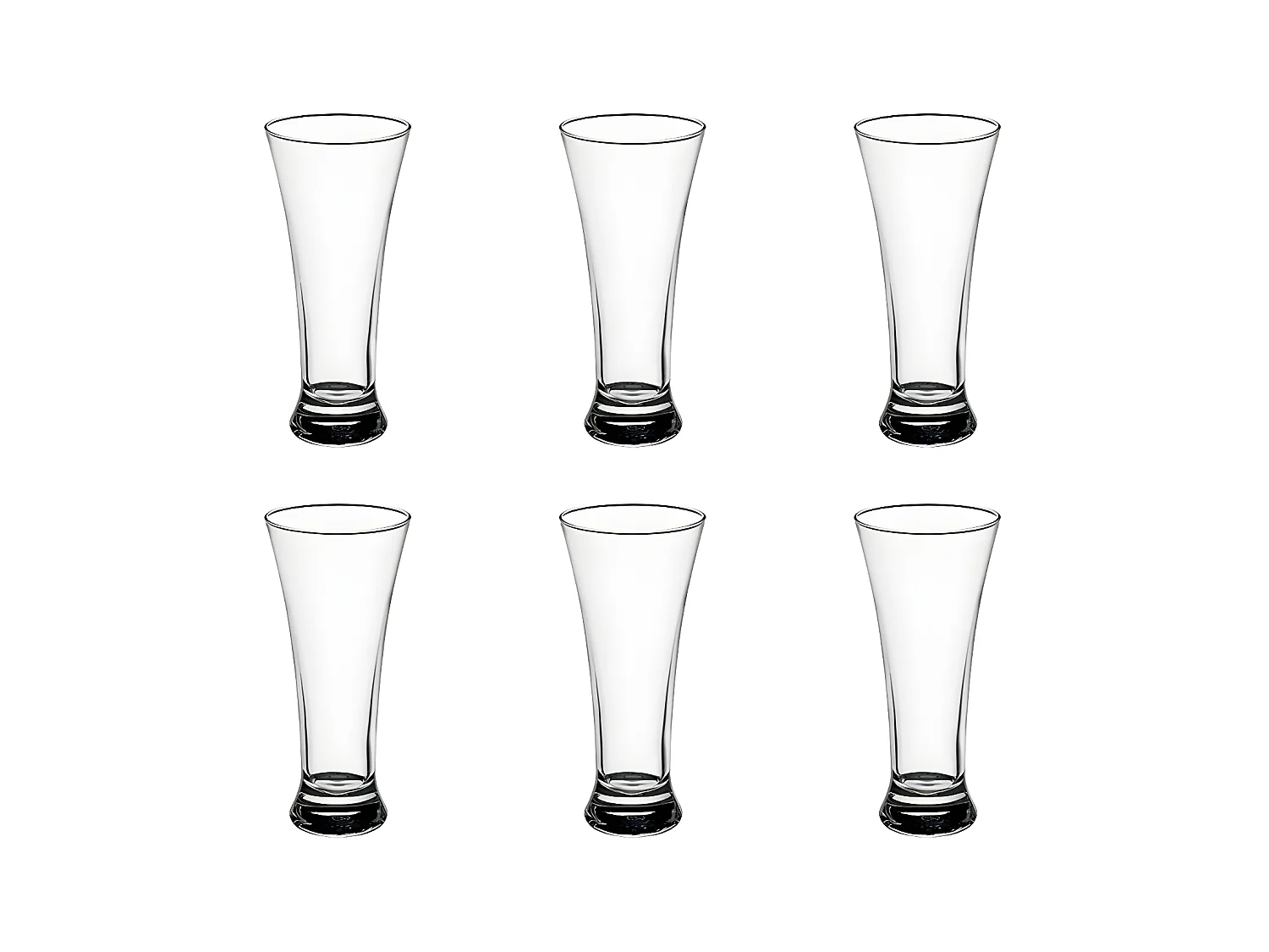 Lot de 6 Verres à Bière "Pub" 32cl Transparent