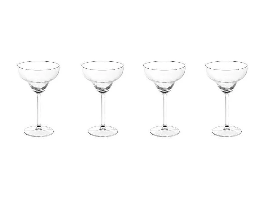Lot de 4 Verres à Cocktails "Margarita" 30cl Transparent