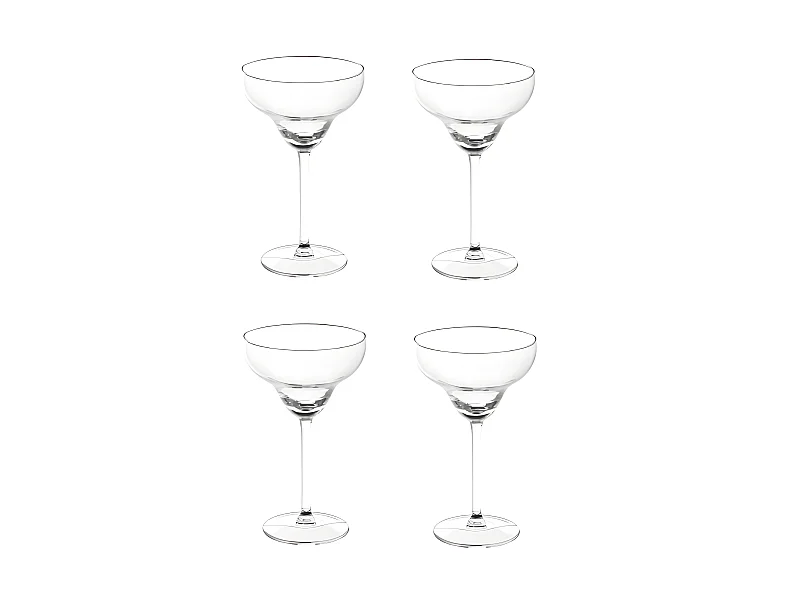 Lot de 4 Verres à Cocktails "Margarita" 30cl Transparent