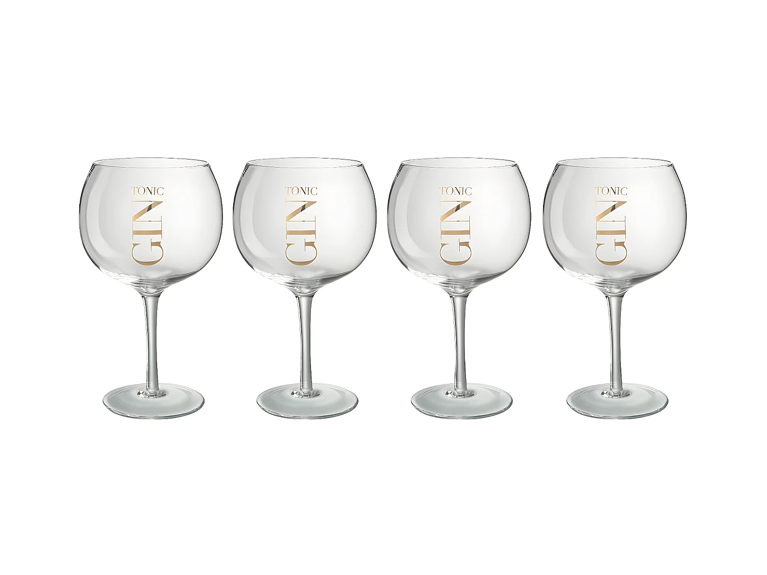 Lot de 4 Verres à Gin "Apéritif" 21cm Transparent