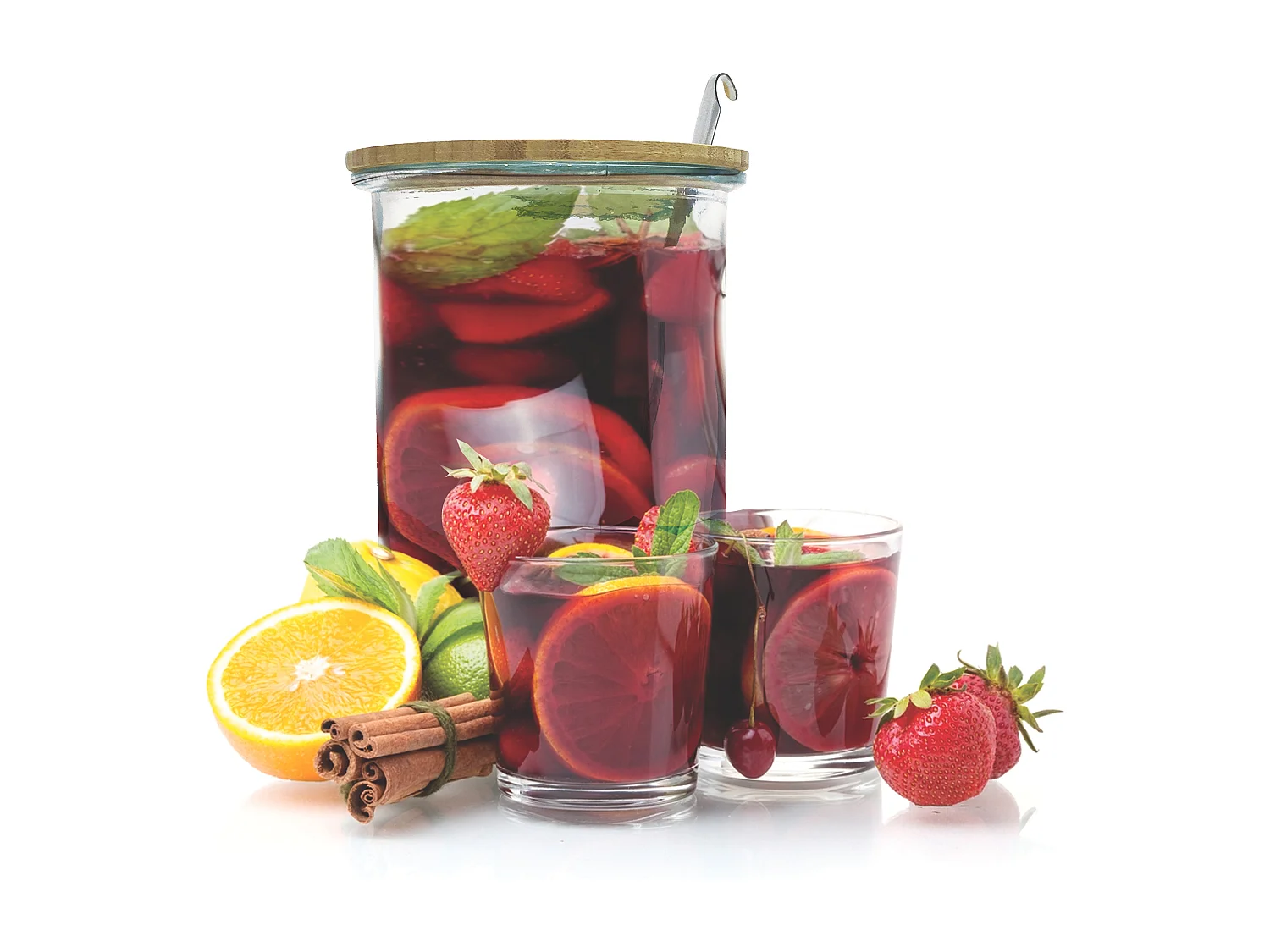 5-Liter-Getränkeglas mit Schöpfkelle