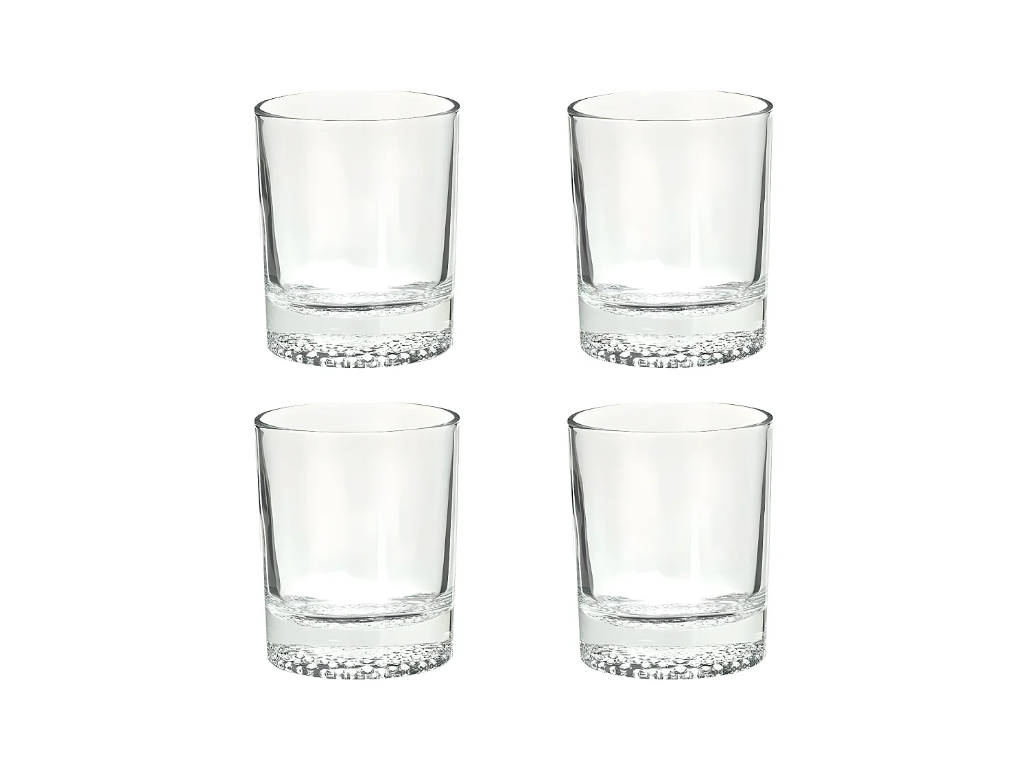 Lot de 4 Verres à Whisky "Artico" 30cl Transparent