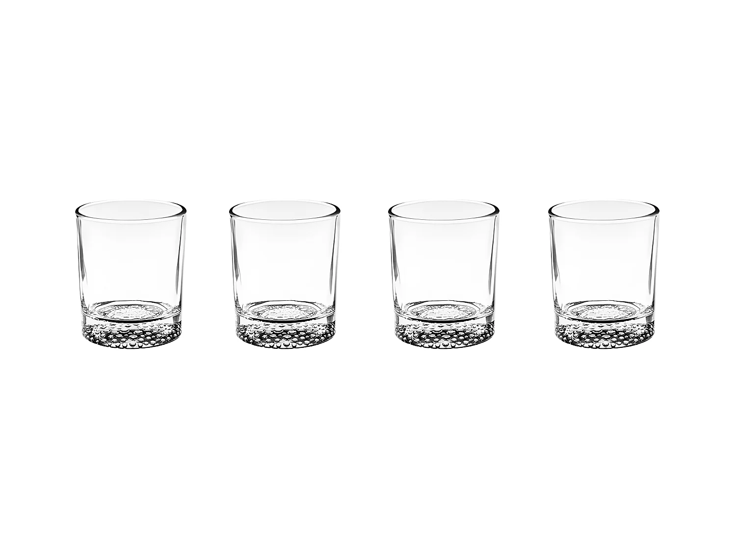 Lot de 4 Verres à Whisky "Artico" 30cl Transparent