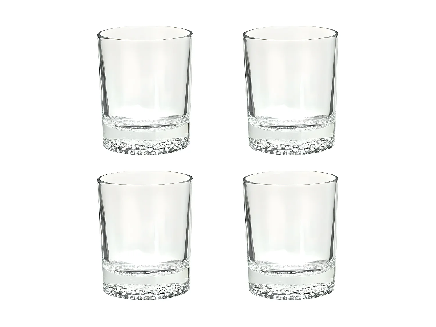 Lot de 4 Verres à Whisky "Artico" 30cl Transparent