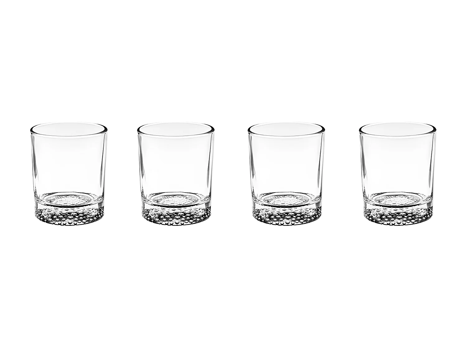Lot de 4 Verres à Whisky "Artico" 30cl Transparent