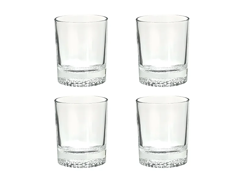 Lot de 4 Verres à Whisky "Artico" 30cl Transparent