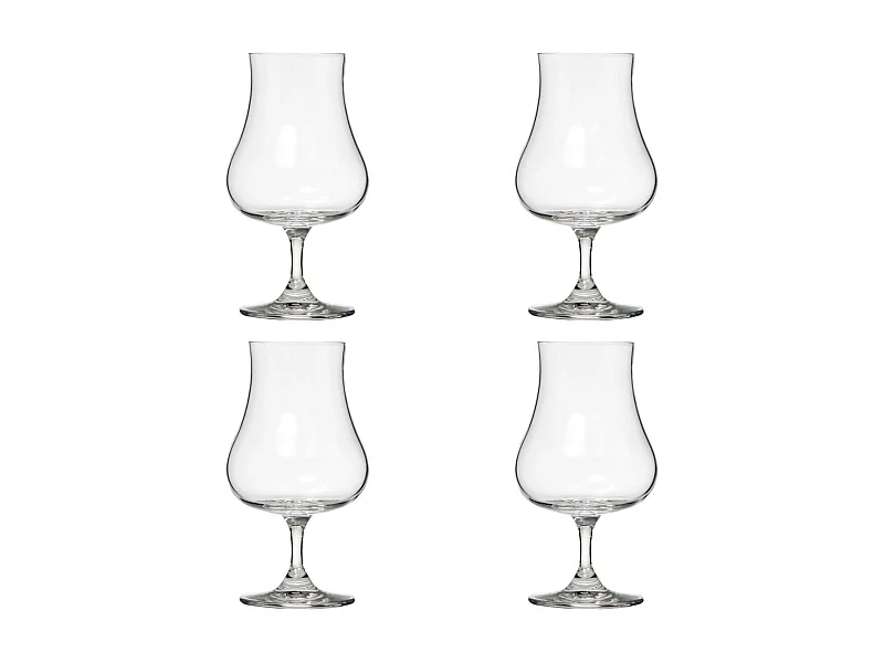 Lot de 4 Verres Design "Liqueur" 22cl Transparent