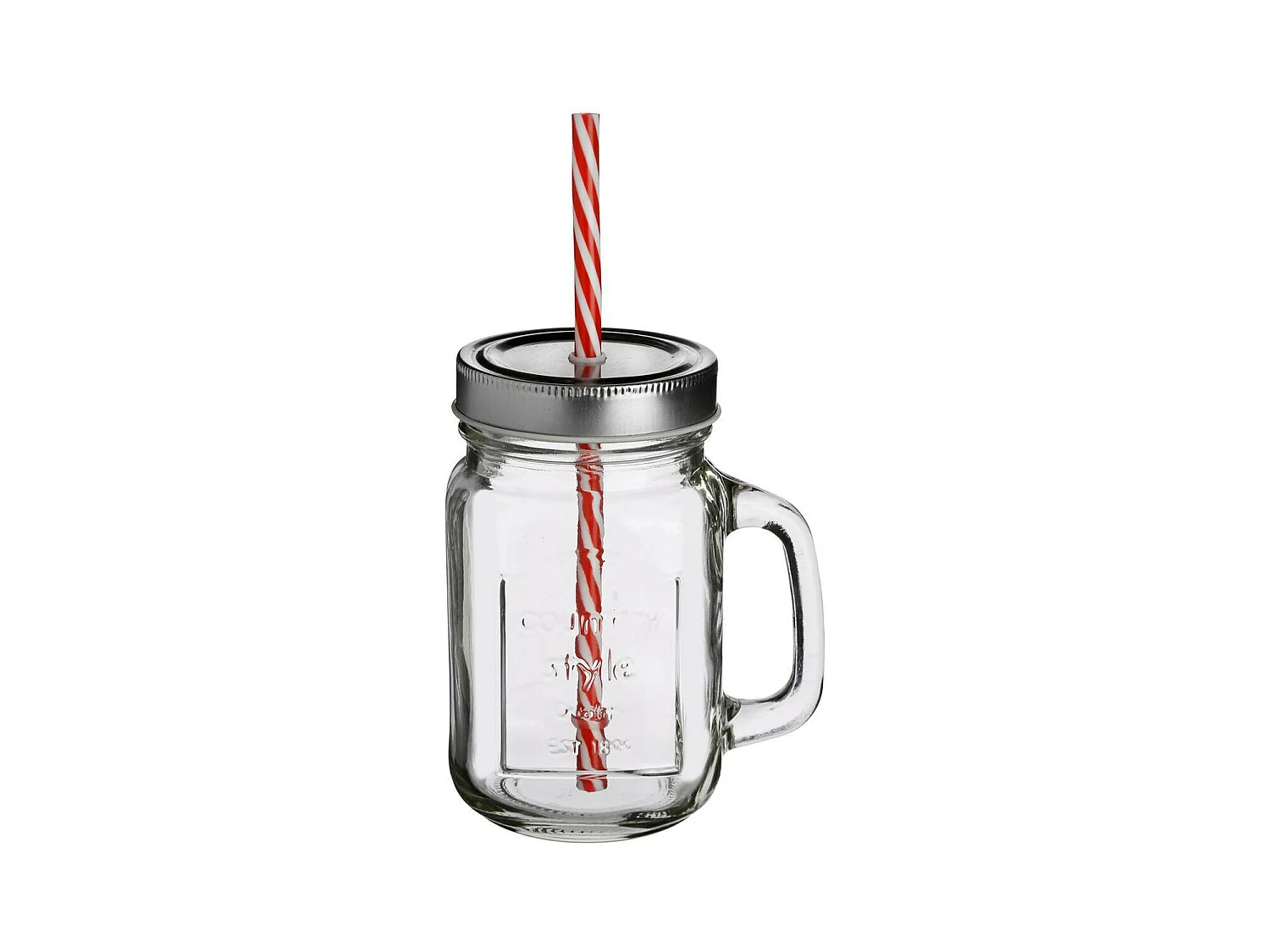 Chope en Verre & Paille "Souhay" 45cl Transparent