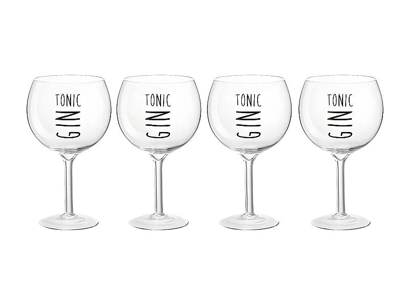 Lot de 4 Verres à Gin "Apéro" 21cm Transparent