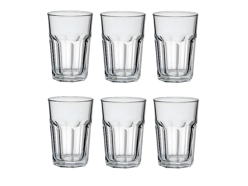 Lot de 6 Gobelets en Verre "Mojito" 36cl Transparent