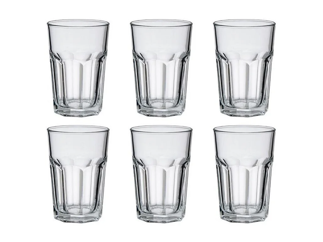 Lot de 6 Gobelets en Verre "Mojito" 36cl Transparent