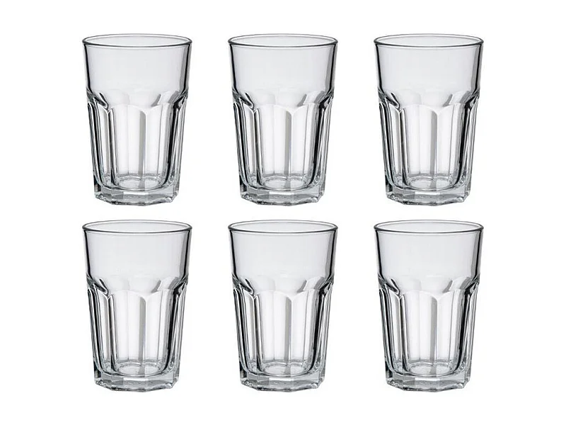 Lot de 6 Gobelets en Verre "Mojito" 36cl Transparent