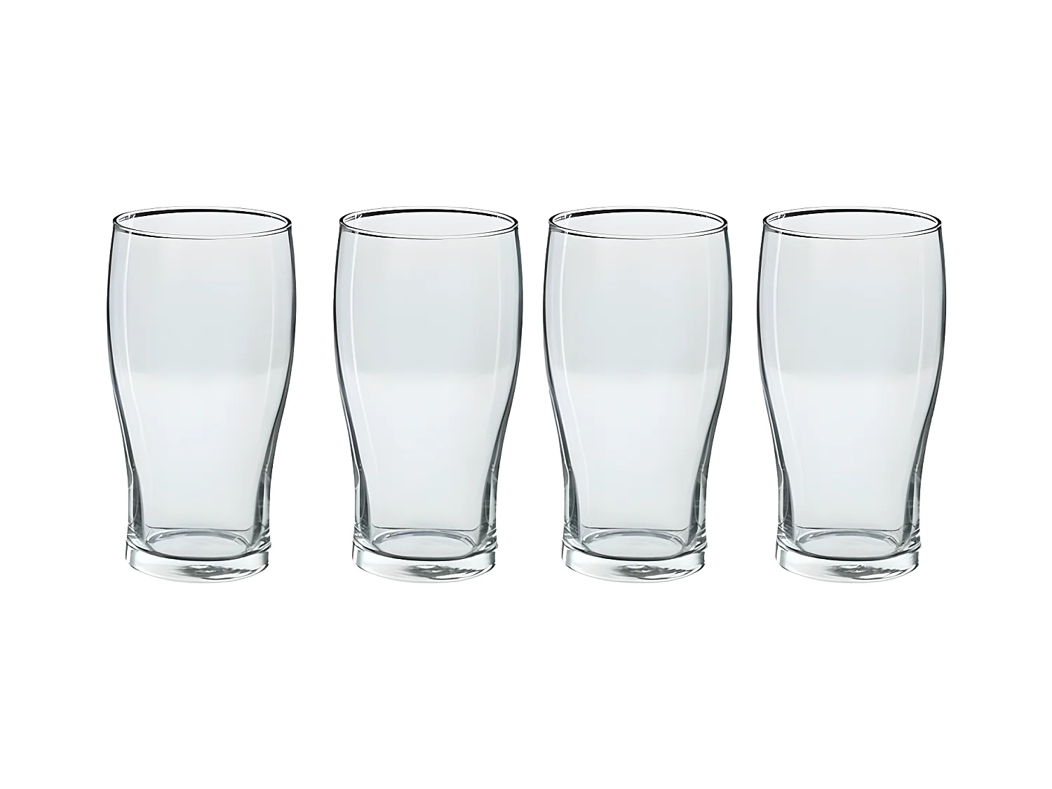 Lot de 4 Verres à Bière "Pinte" 57cl Transparent