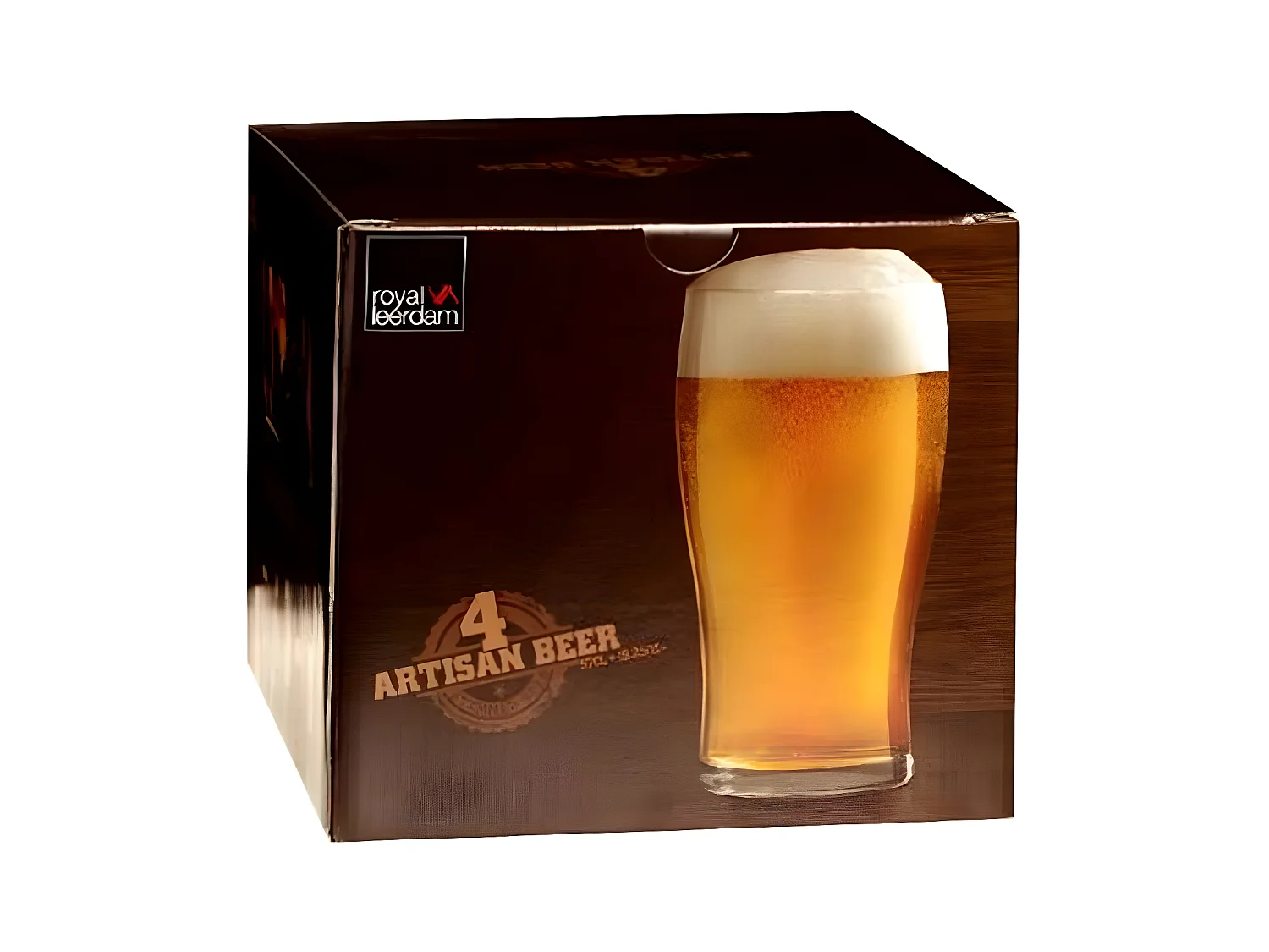 Lot de 4 Verres à Bière "Pinte" 57cl Transparent