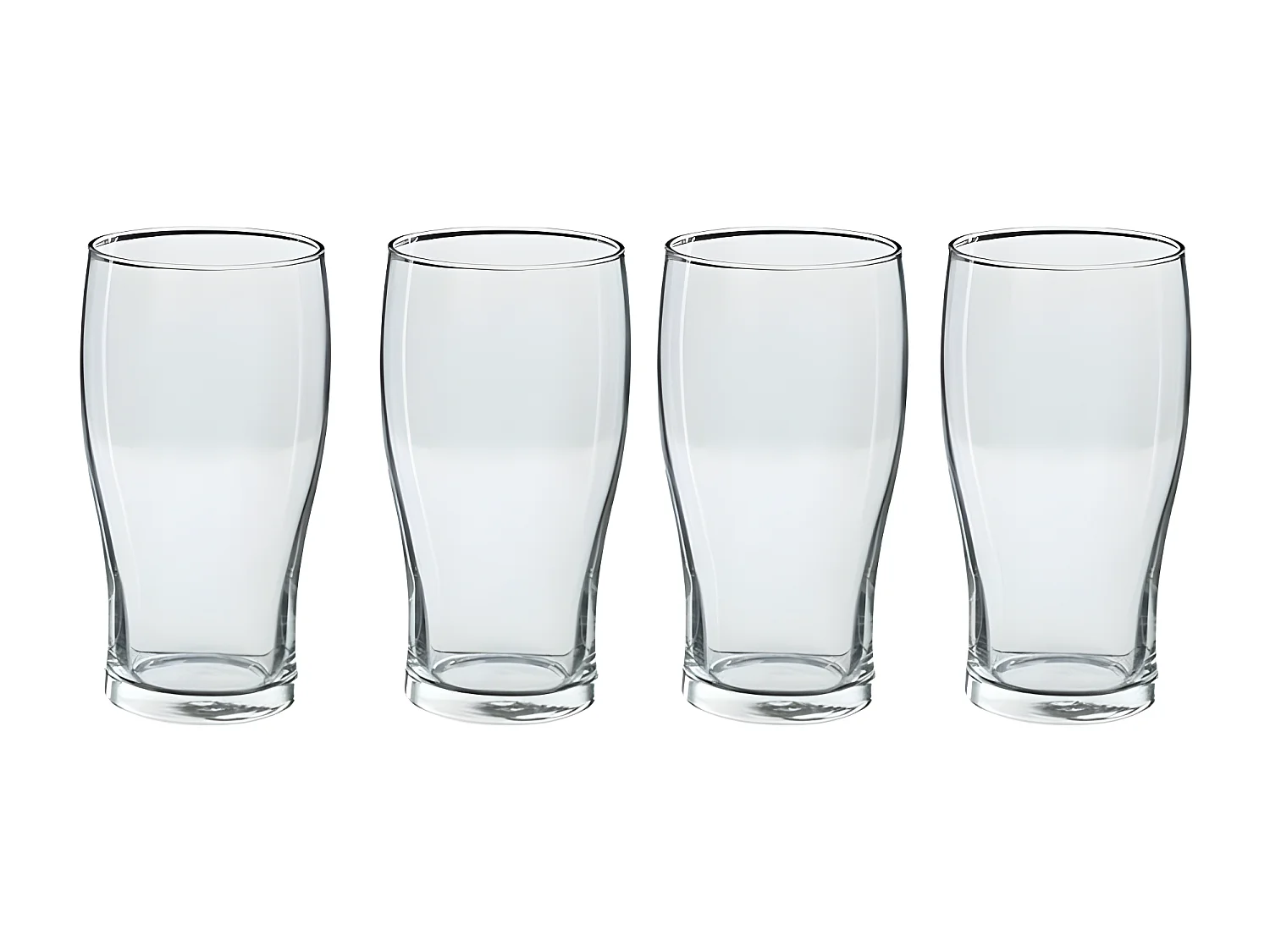 Lot de 4 Verres à Bière "Pinte" 57cl Transparent