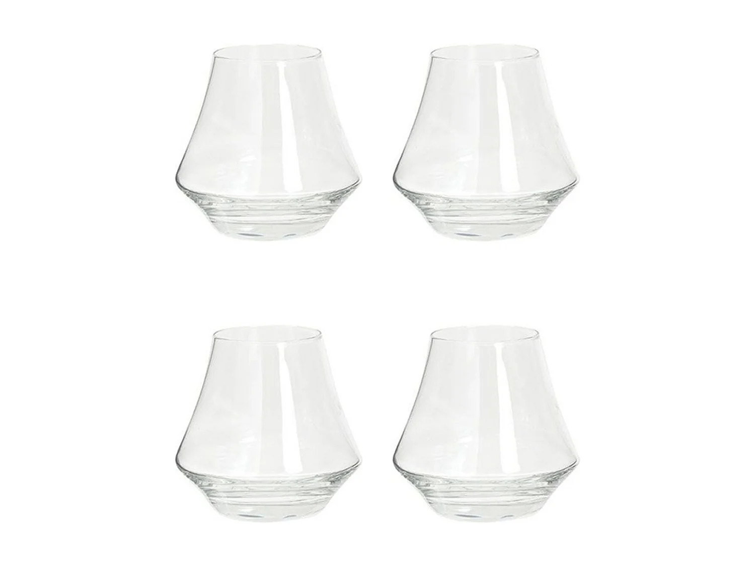 Lot de 4 Verres à Whisky "Arome" 29cl Transparent